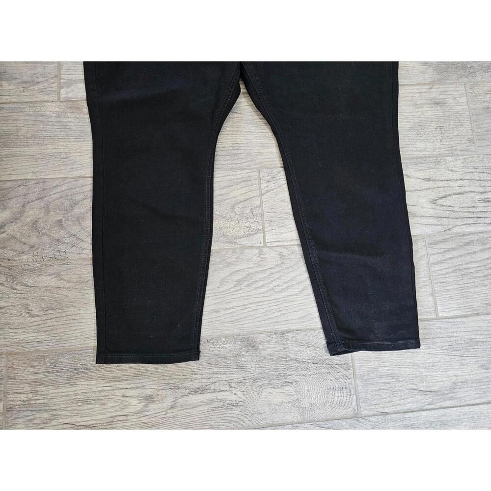 Women's AVA & VIV Jeans Pants High Rise Skinny Size 24 Black Stretch Flat Front - Picture 5 of 11